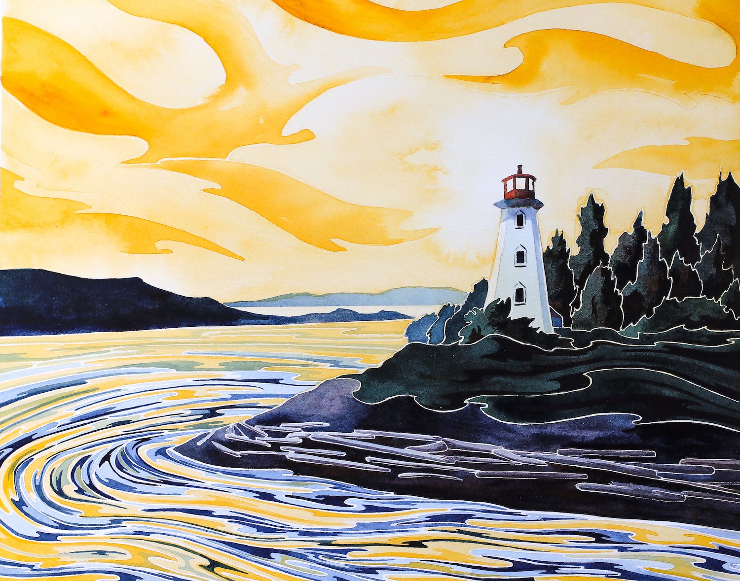 Andrea England Nautical Lighthouse Watercolour Painting-1.jpg